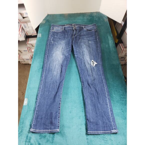 Kut From The Kloth Jeans Size 14 Womens Blue Pants Denim Catherine Straight - Picture 2 of 13